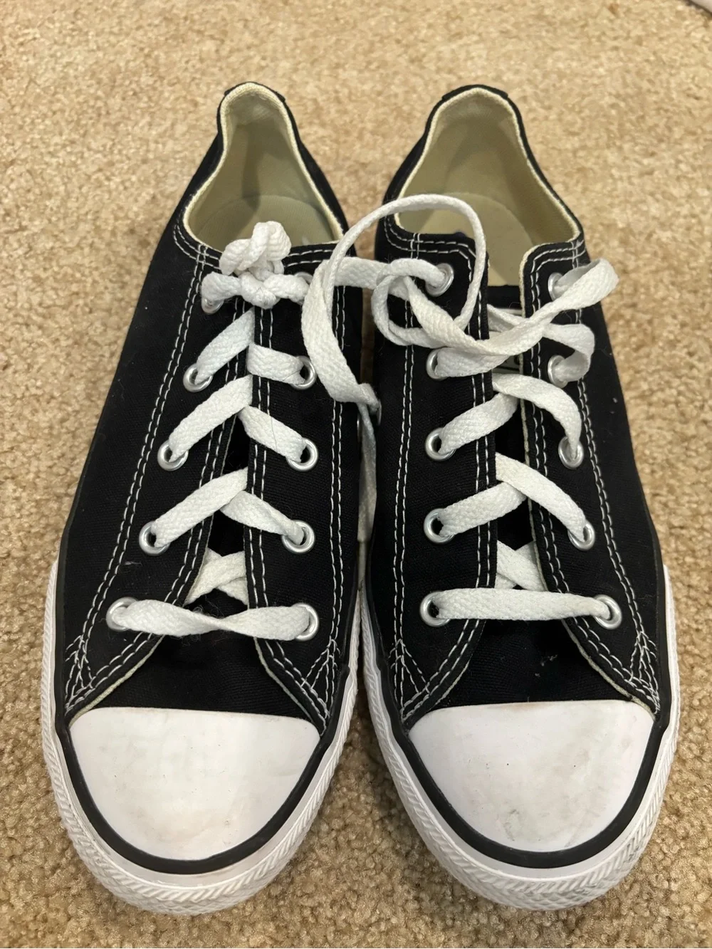 Converse Black and White Low-Top Sneakers